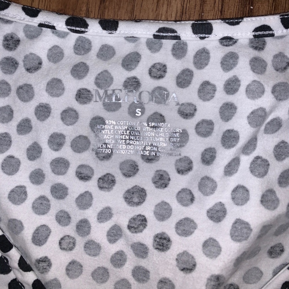 Merona Women’s Polka Dot Blouse - Picture 2 of 2